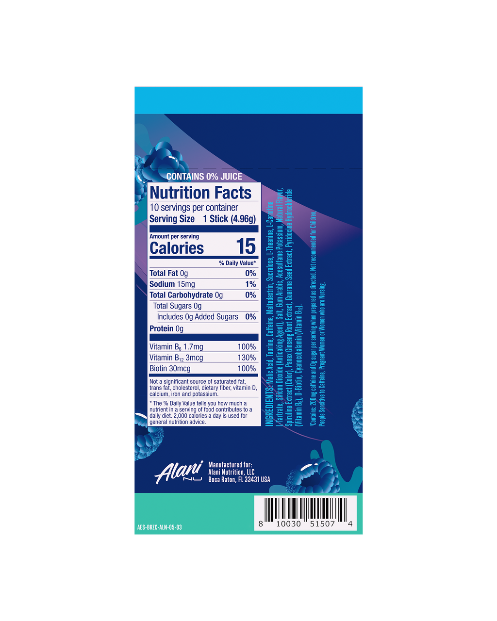 Energy Sticks - Breezeberry