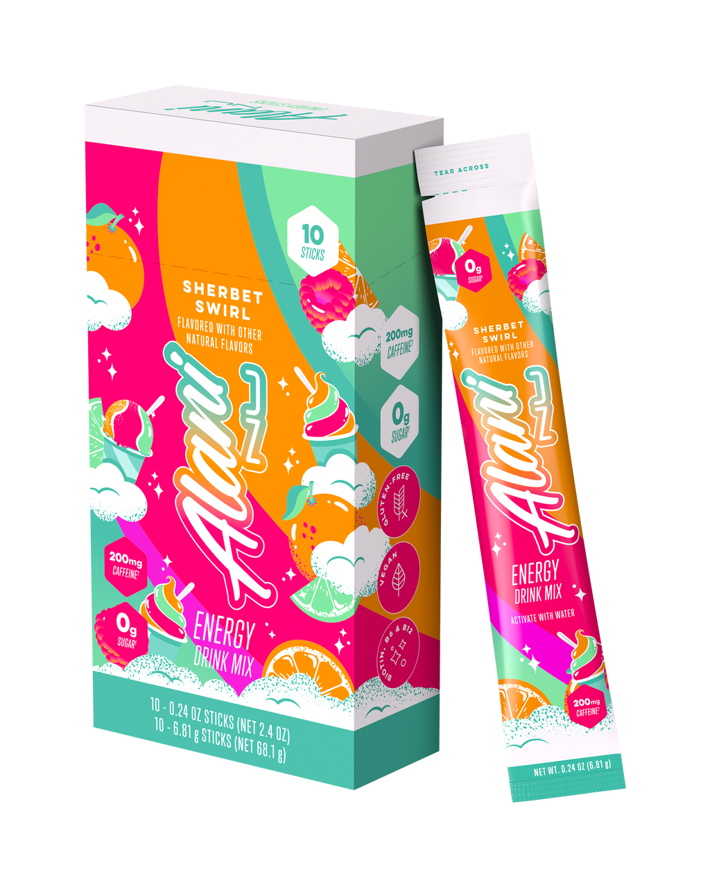 Energy Sticks - Sherbet Swirl