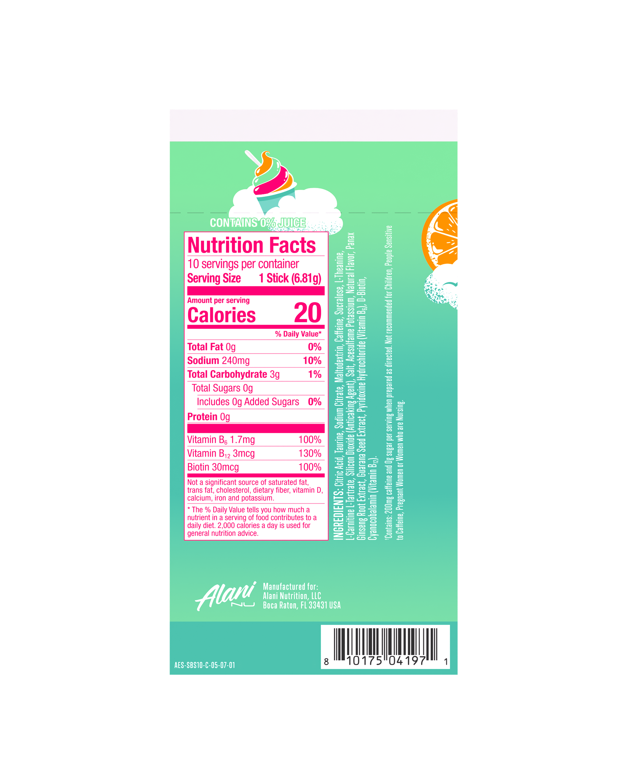Energy Sticks - Sherbet Swirl